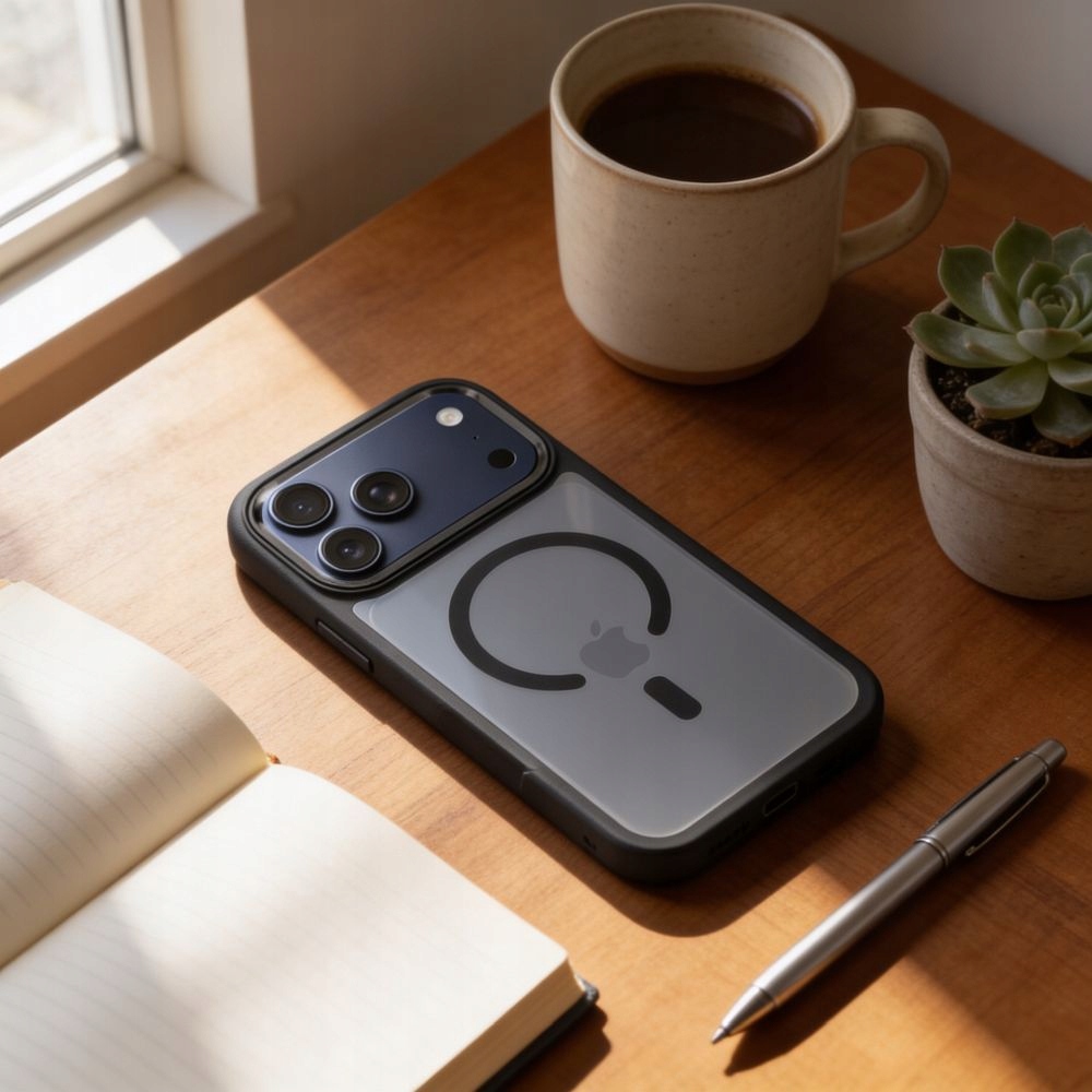 Futerał COLOR EDGE MAG COVER kompatybilny z MagSafe do IPHONE 17 Pro czarny - obrazek 4