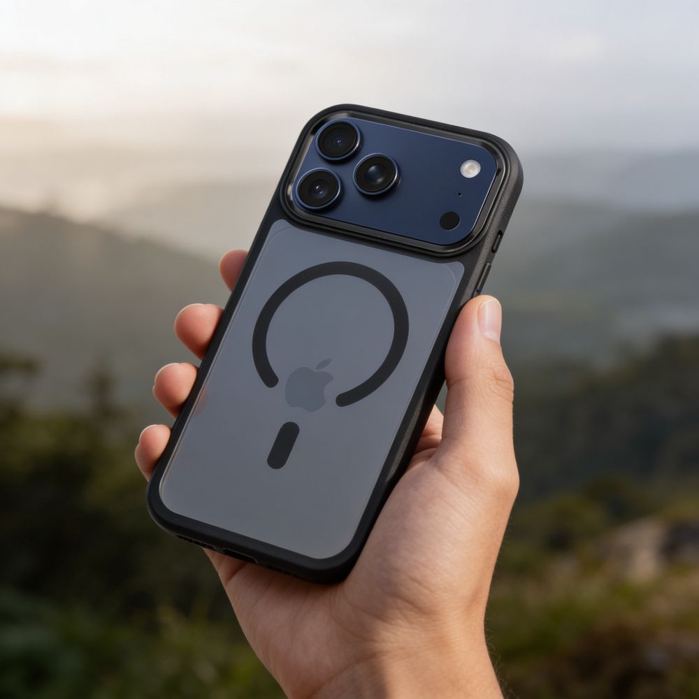 Futerał COLOR EDGE MAG COVER kompatybilny z MagSafe do IPHONE 17 Pro czarny - obrazek 6